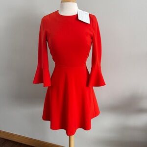 NWT Lucy Paris Cut Out Back Fit and Flare Dress